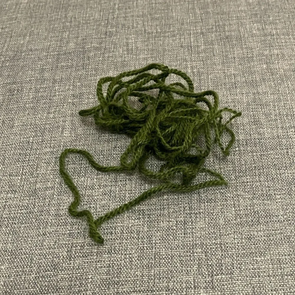 Green Needlepoint Thread Yarn